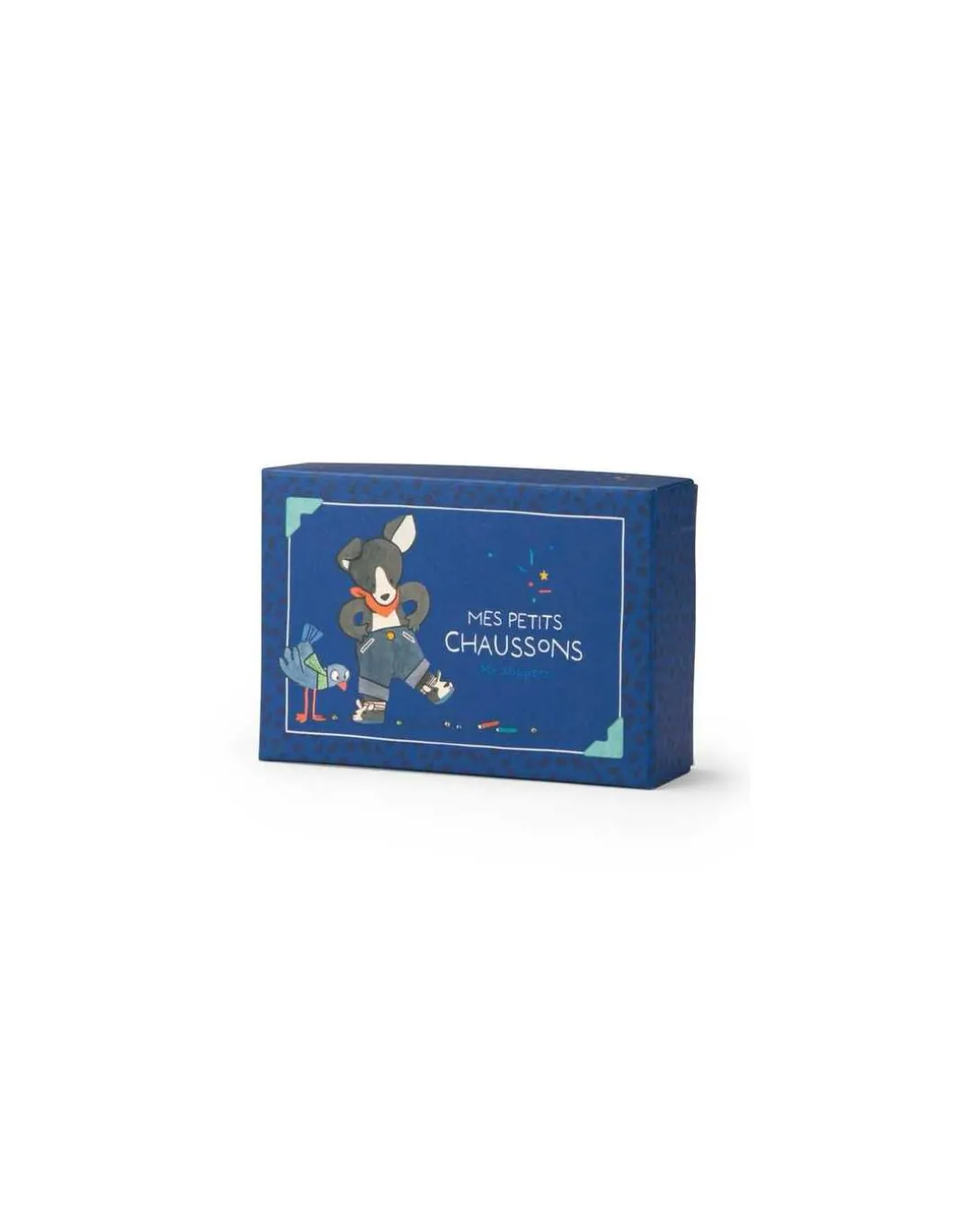 Chaussons chien Puce bleu Puce & Pilou - Moulin Roty