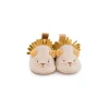Chaussons cuir lion beige Sous mon baobab 18/24 m - Moulin Roty