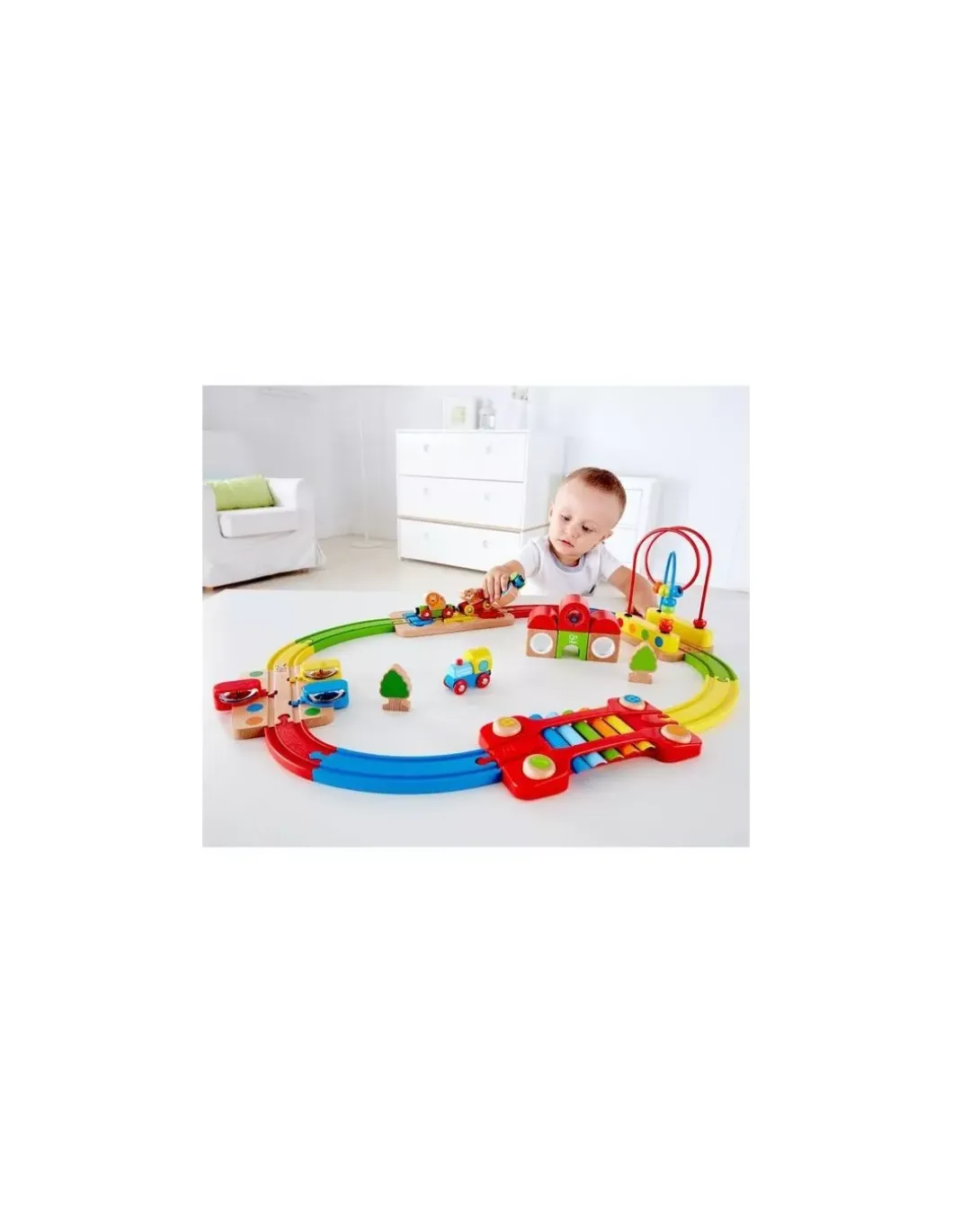 Chemin de fer puzzle arc en ciel - Hape