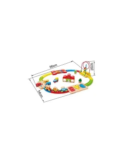 Chemin de fer puzzle arc en ciel - Hape
