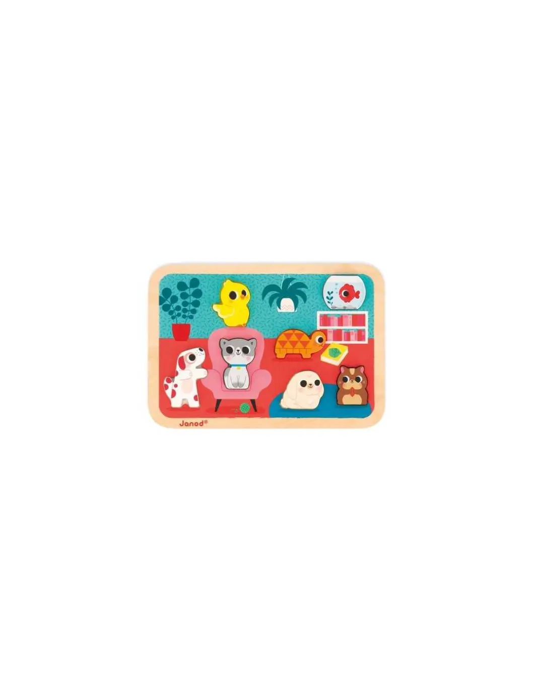 Chunky puzzle Les animaux familiers - Janod