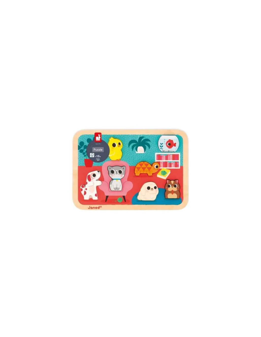 Chunky puzzle Les animaux familiers - Janod