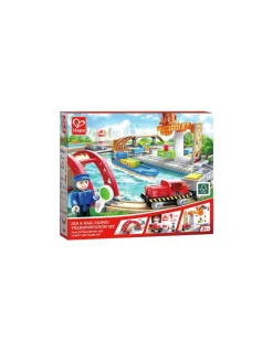 Circuit de train de cargaison avec port maritime - Hape