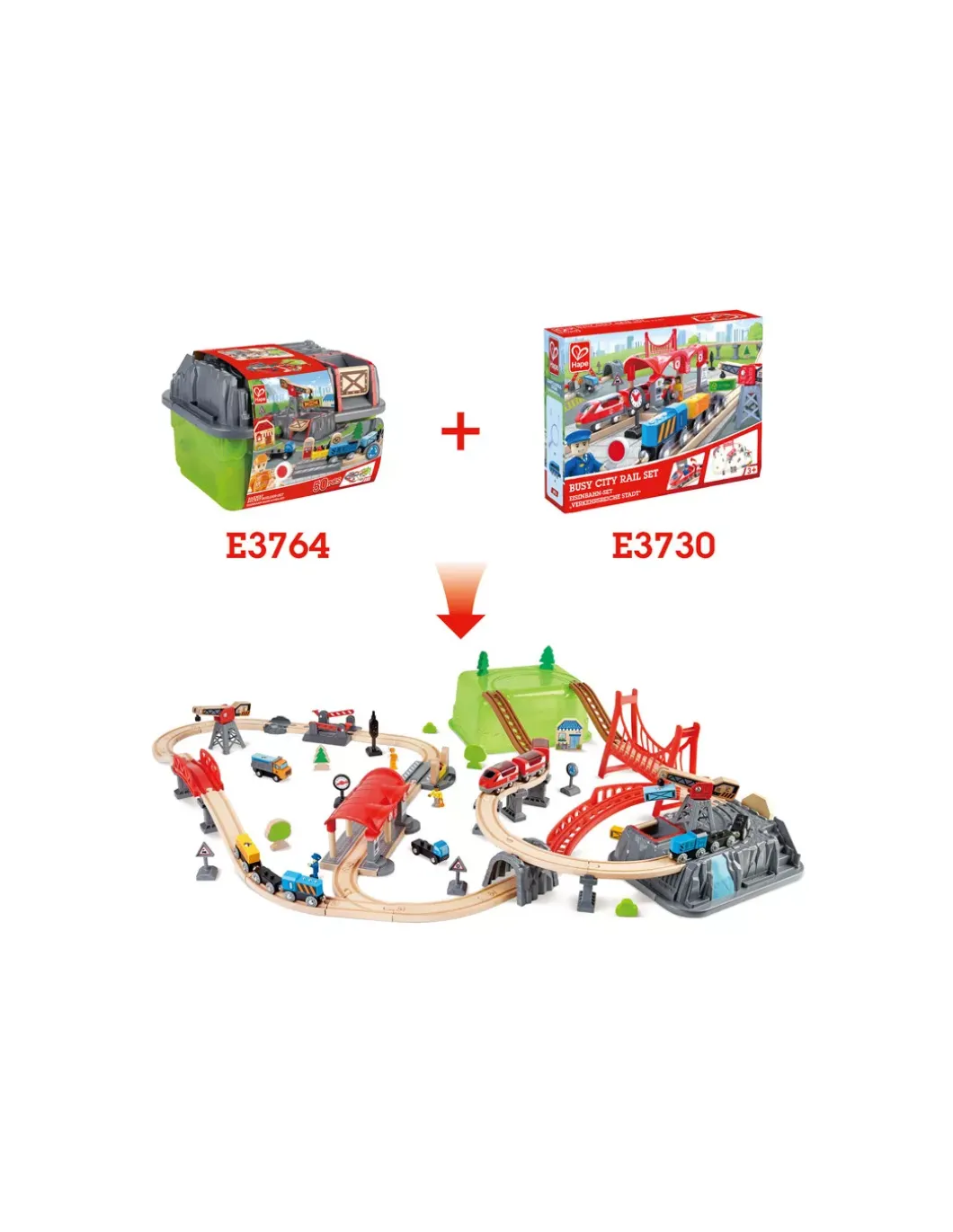 Circuit de train Railway bucket builder - Hape