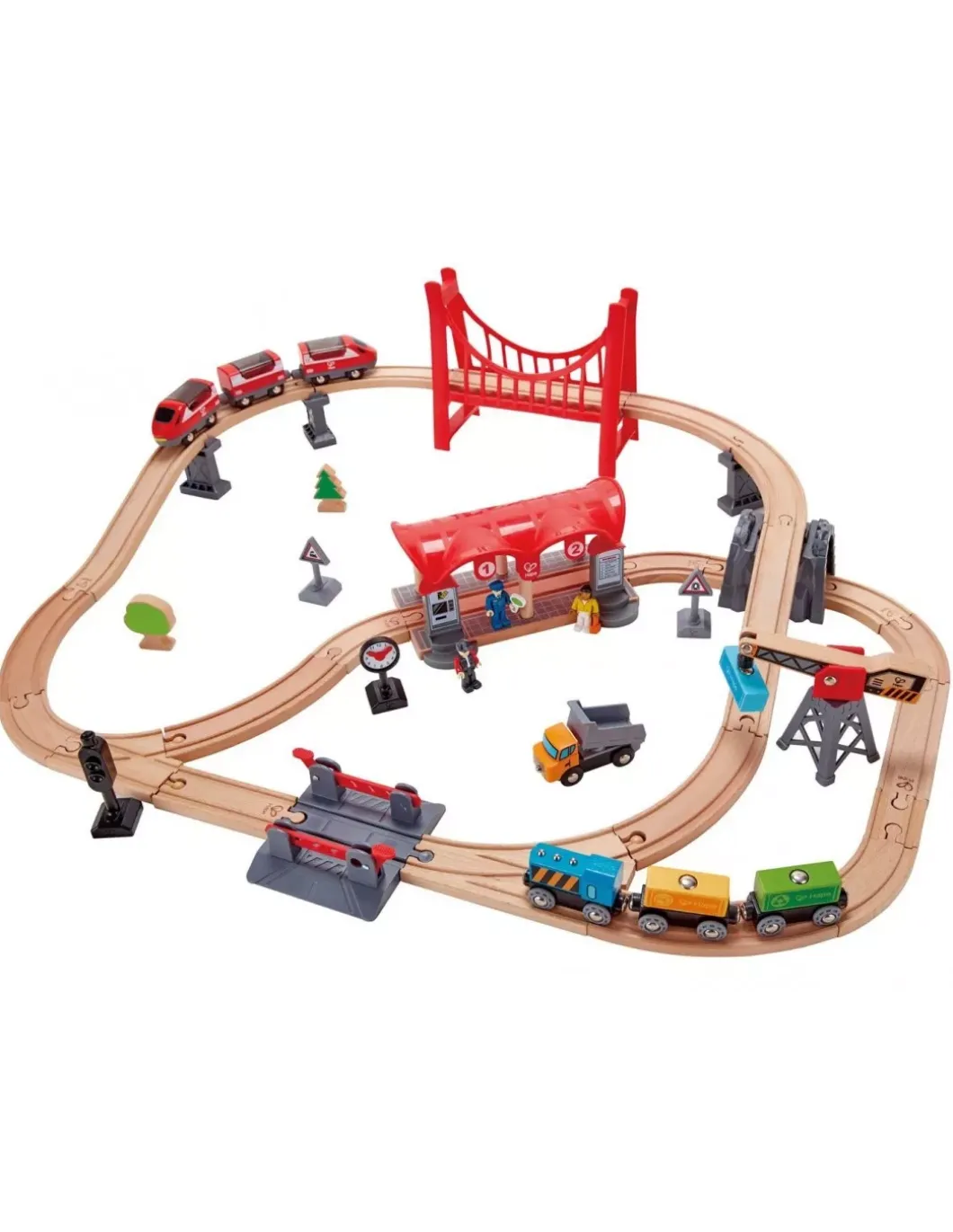 Circuit de train ville animée - Hape