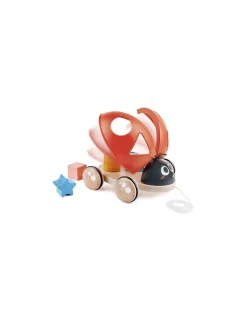 Coccinelle à tirer trieuse de formes - Hape