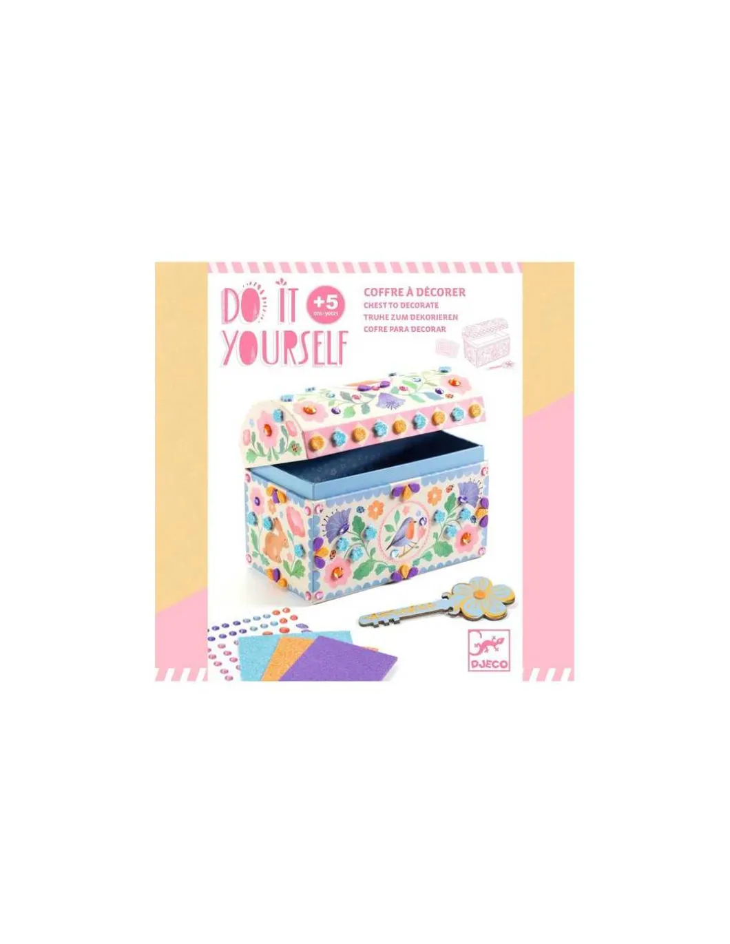 Coffre à décorer Précieux trésors - Do it Yourself - Djeco