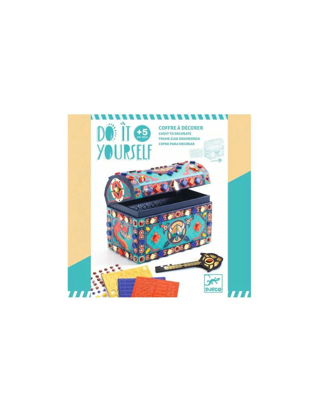 Coffre à décorer Super trésor - Do it Yourself - Djeco
