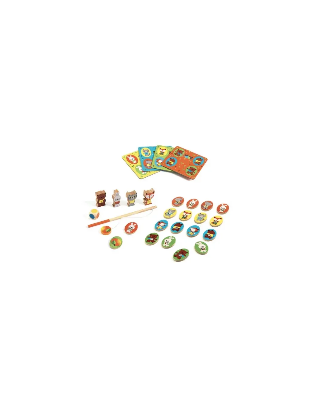 Coffret 4 jeux Ludo Wood - Djeco