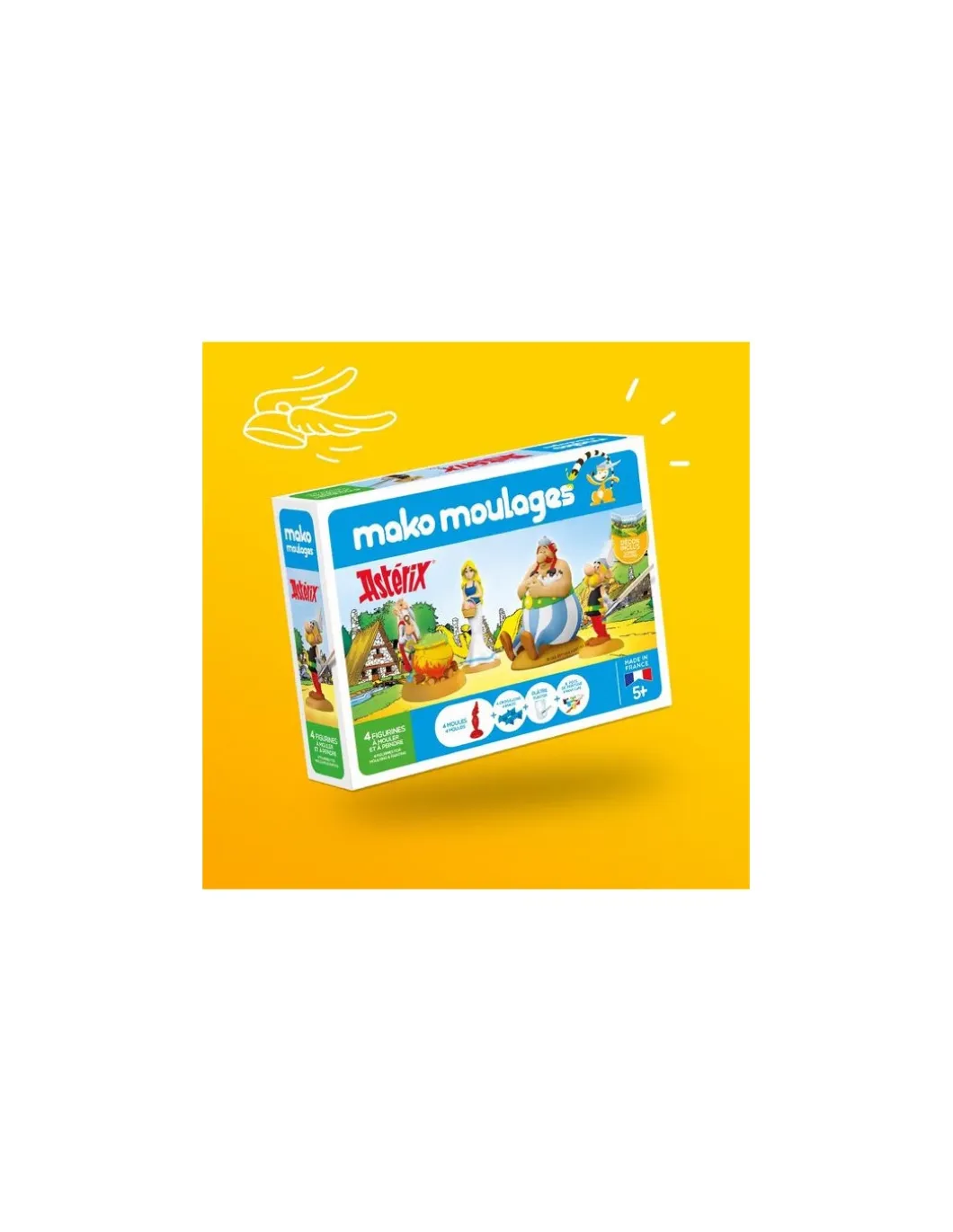 Coffret 4 moules Astérix et Obélix - Mako Moulages