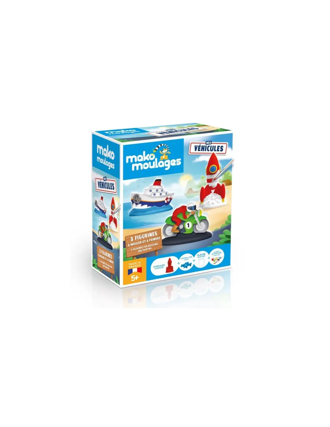 Coffret 3 moules mes véhicules - Mako moulages