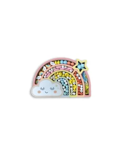 Coffret arc en ciel perles en bois - Sycomore