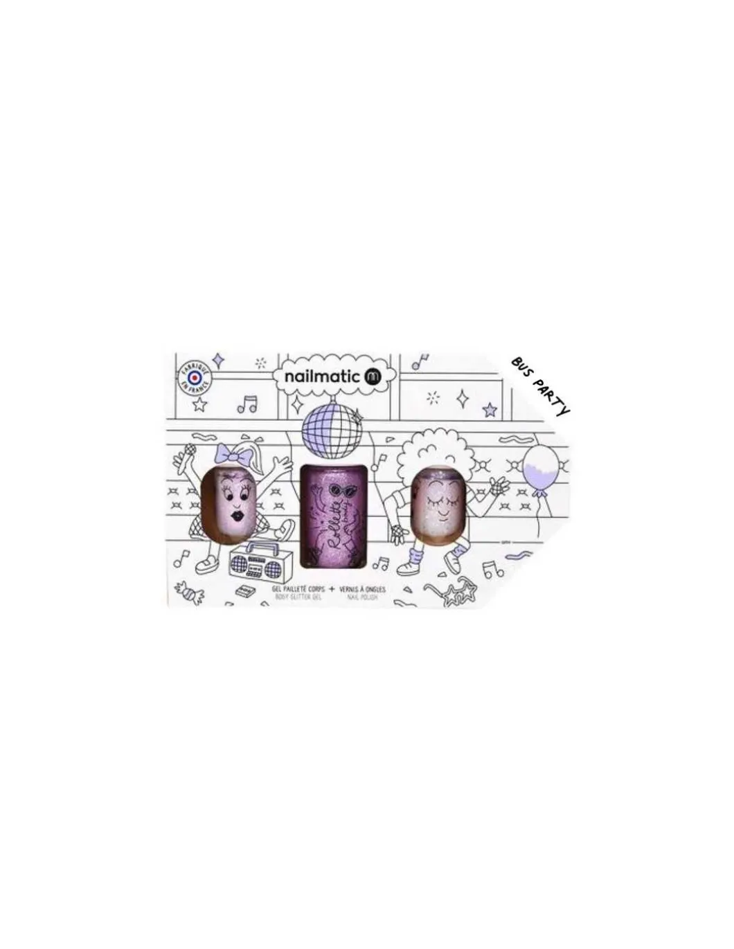 Coffret Bus Party Disco violet - Nailmatic
