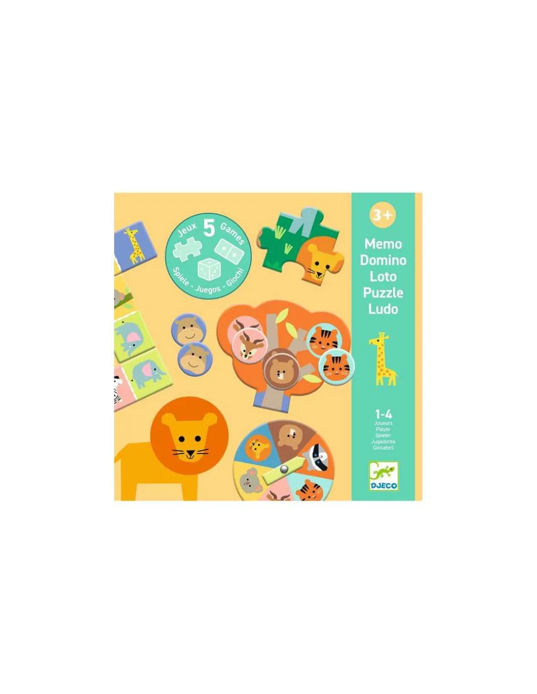 Coffret de 5 jeux Animaux sauvages - Djeco