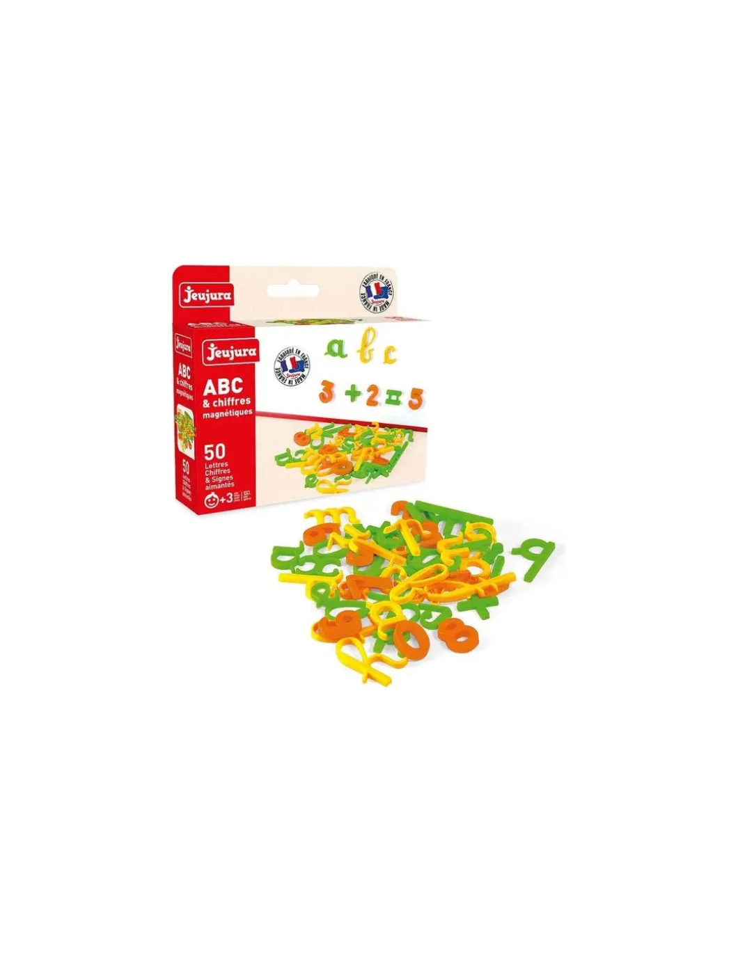 Coffret de 50 lettres cursives, chiffres et signes - Jeujura