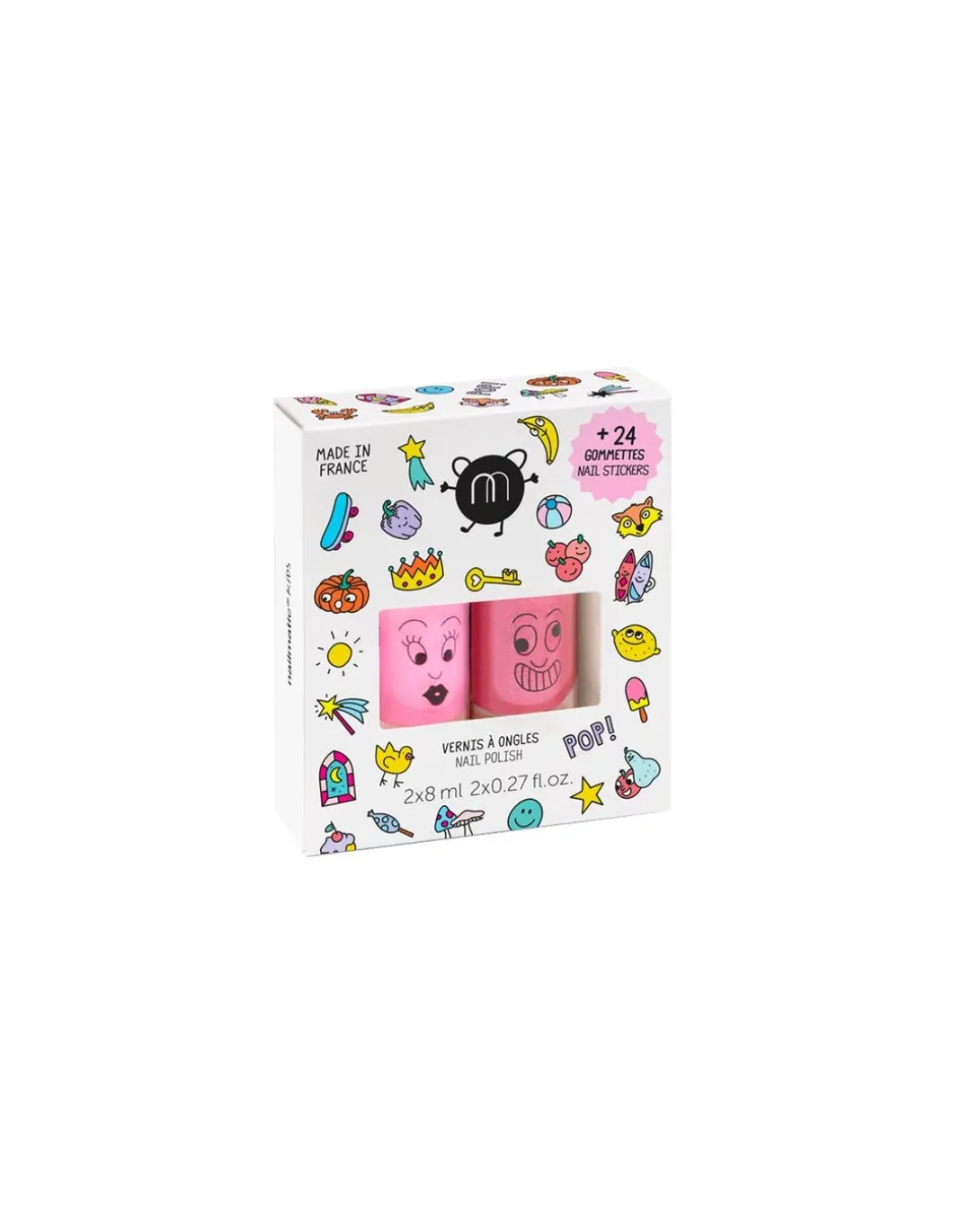 Coffret duo vernis Pop et Nail stickers - Nailmatic