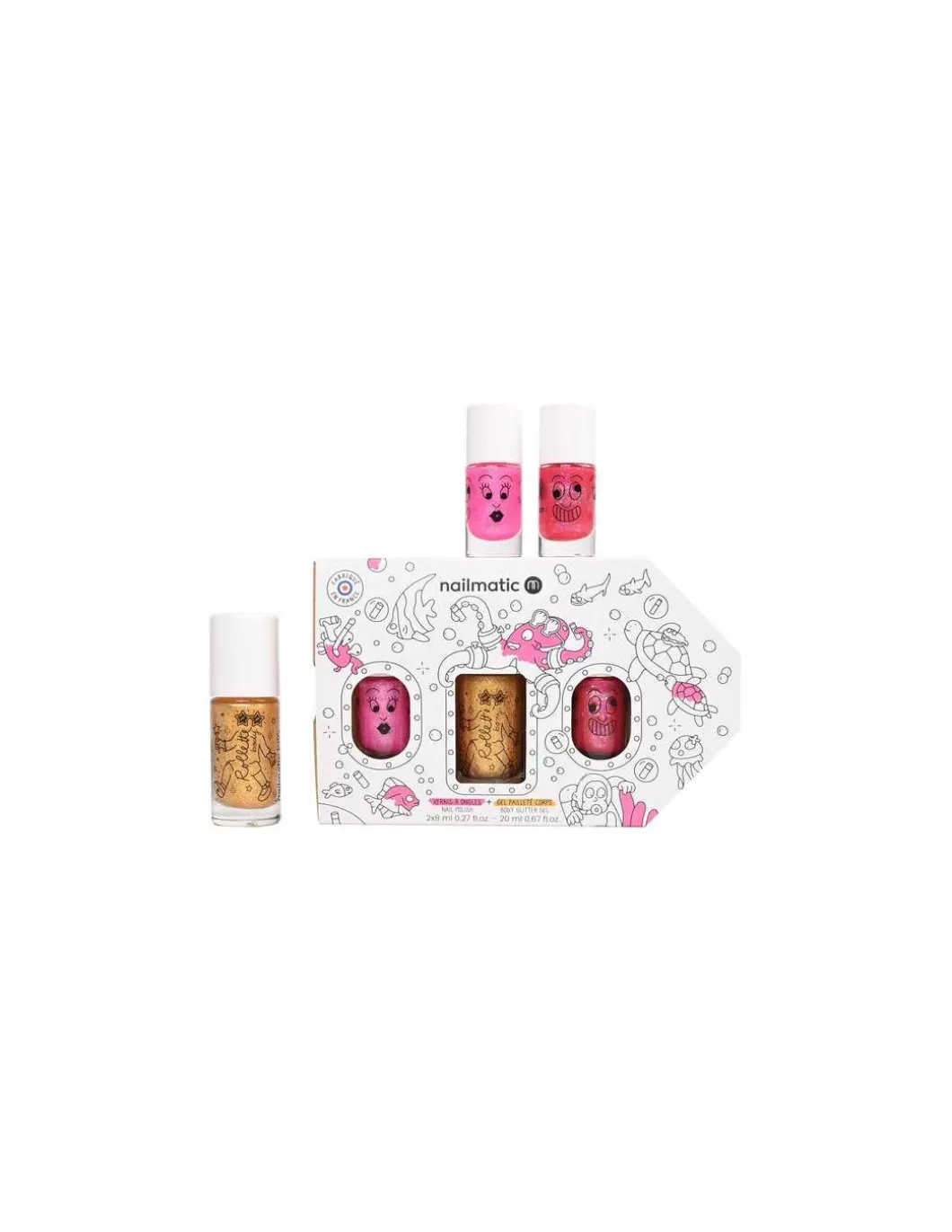 Coffret Exploration sous marine rose - Nailmatic