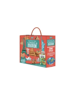 Coffret livre et puzzle les monuments du monde - Sassi