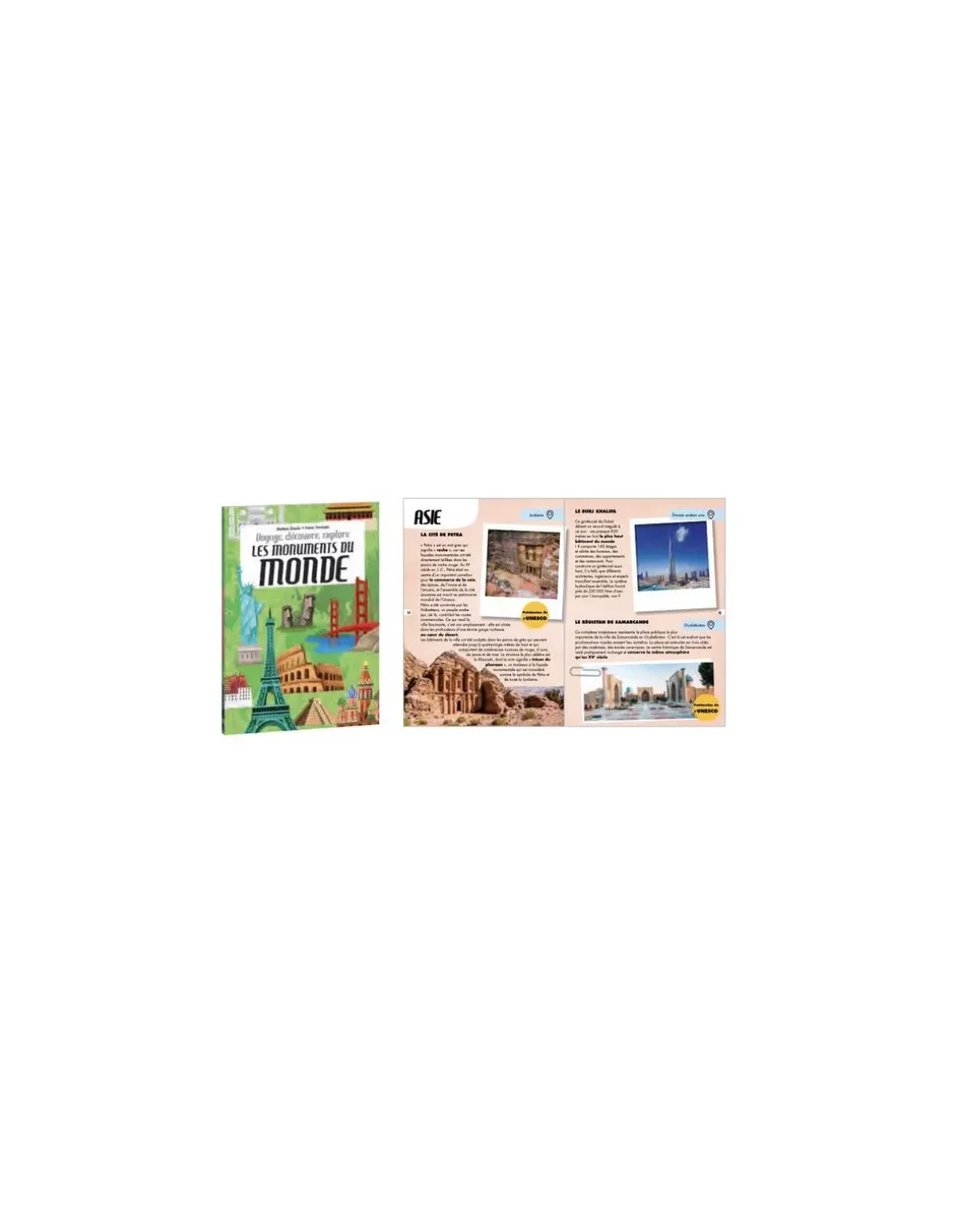 Coffret livre et puzzle les monuments du monde - Sassi