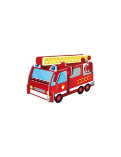 Coffret livre et puzzle Les pompiers - Sassi