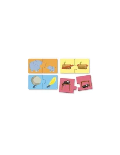 Coffret livre et puzzle Les contraires - Sassi