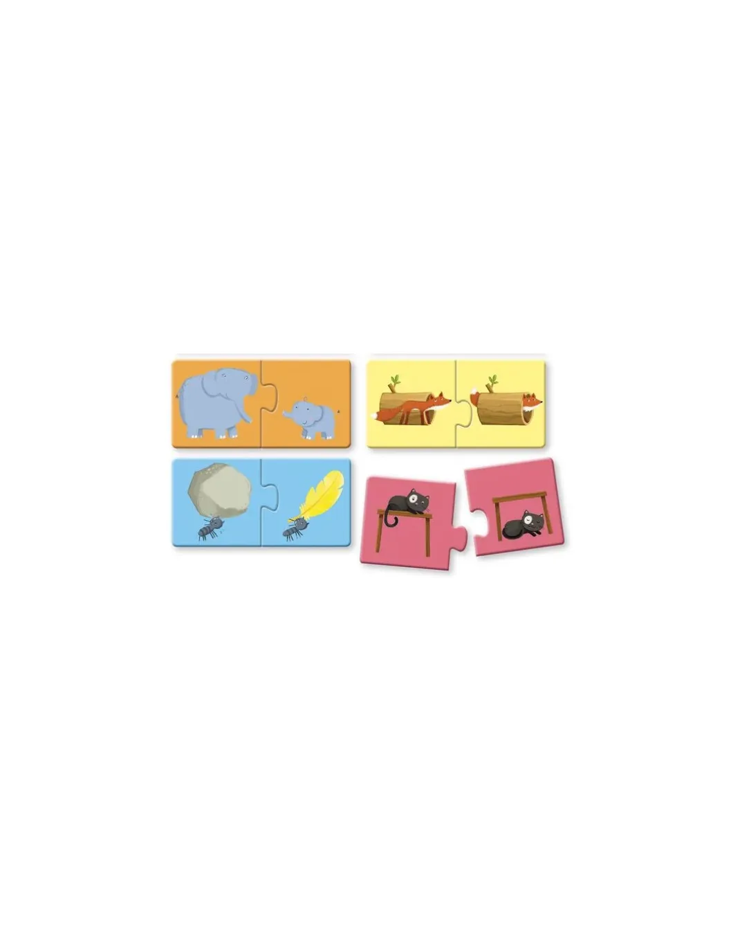 Coffret livre et puzzle Les contraires - Sassi