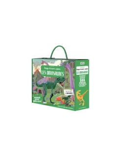 Coffret livre et puzzle Les dinosaures - Sassi