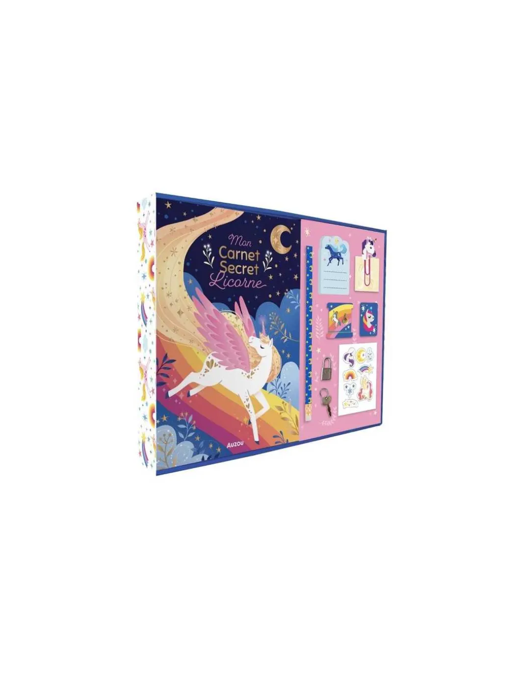 Coffret Mon carnet secret Licorne - Auzou