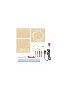 Coffret pyrogravure maquette et bijoux - Sycomore