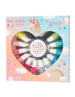 Coffret vernis à ongles et autocollants arc en ciel - Souza
