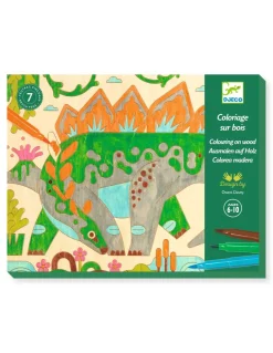 Coloriage sur bois Dino world - Djeco
