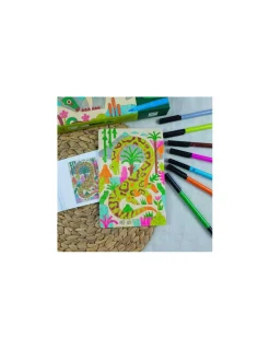 Coloriage sur bois Dino world - Djeco
