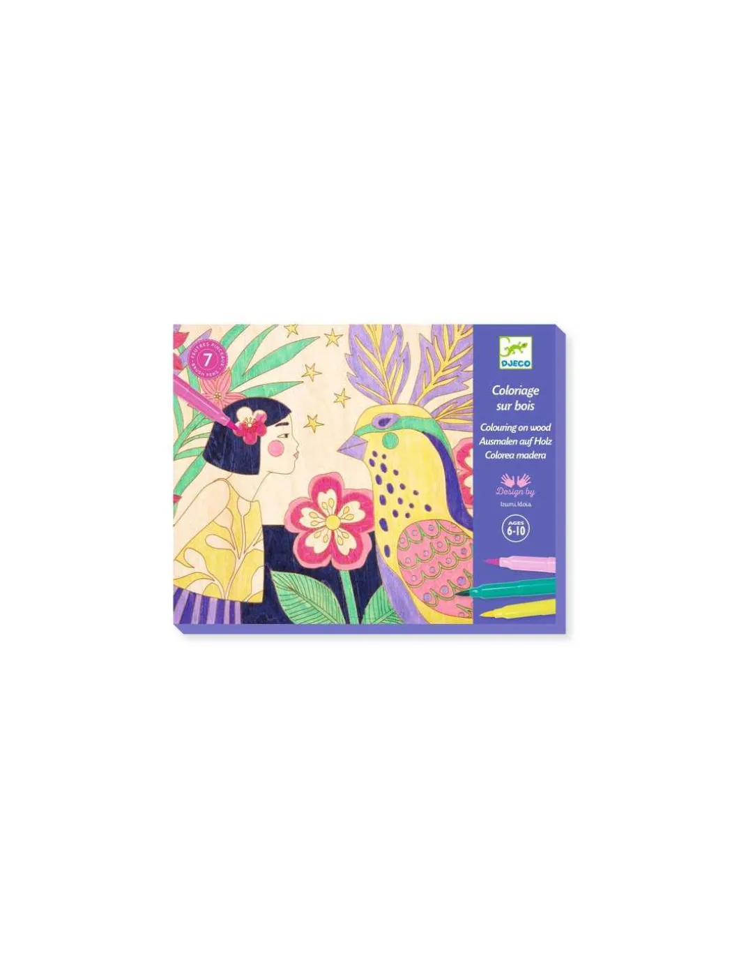 Coloriage sur bois Sweet girls - Djeco