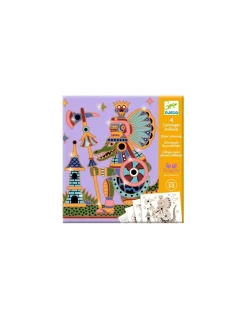 Coloriages brillants Guerriers animaux - Djeco