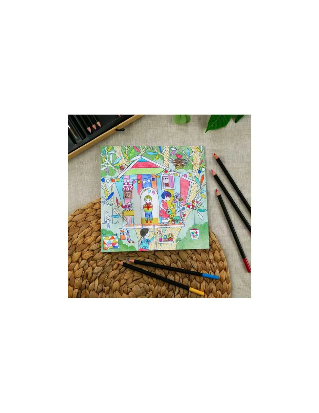 Coloriages petites portes Les cabanes de Nina - Djeco