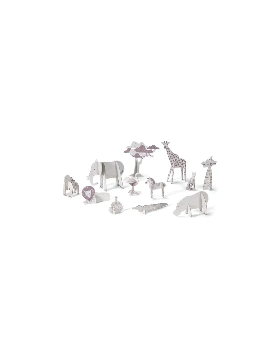 Colorie assemble et joue DIY Savane - Djeco