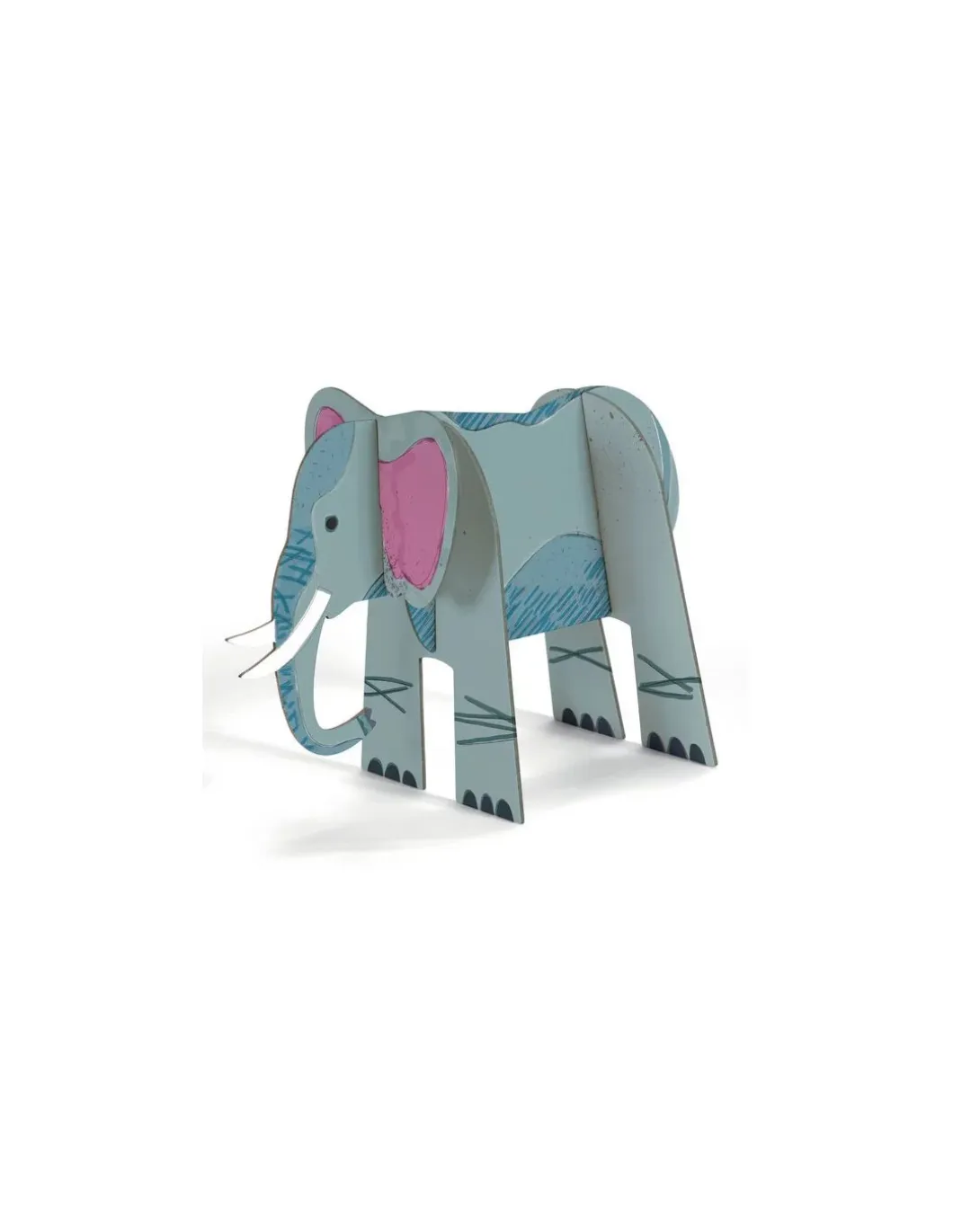Colorie assemble et joue DIY Savane - Djeco