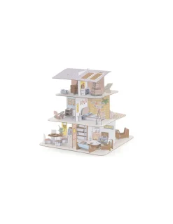 Colorie assemble et joue DIY Maison de poupées - Djeco
