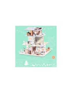 Colorie assemble et joue DIY Maison de poupées - Djeco