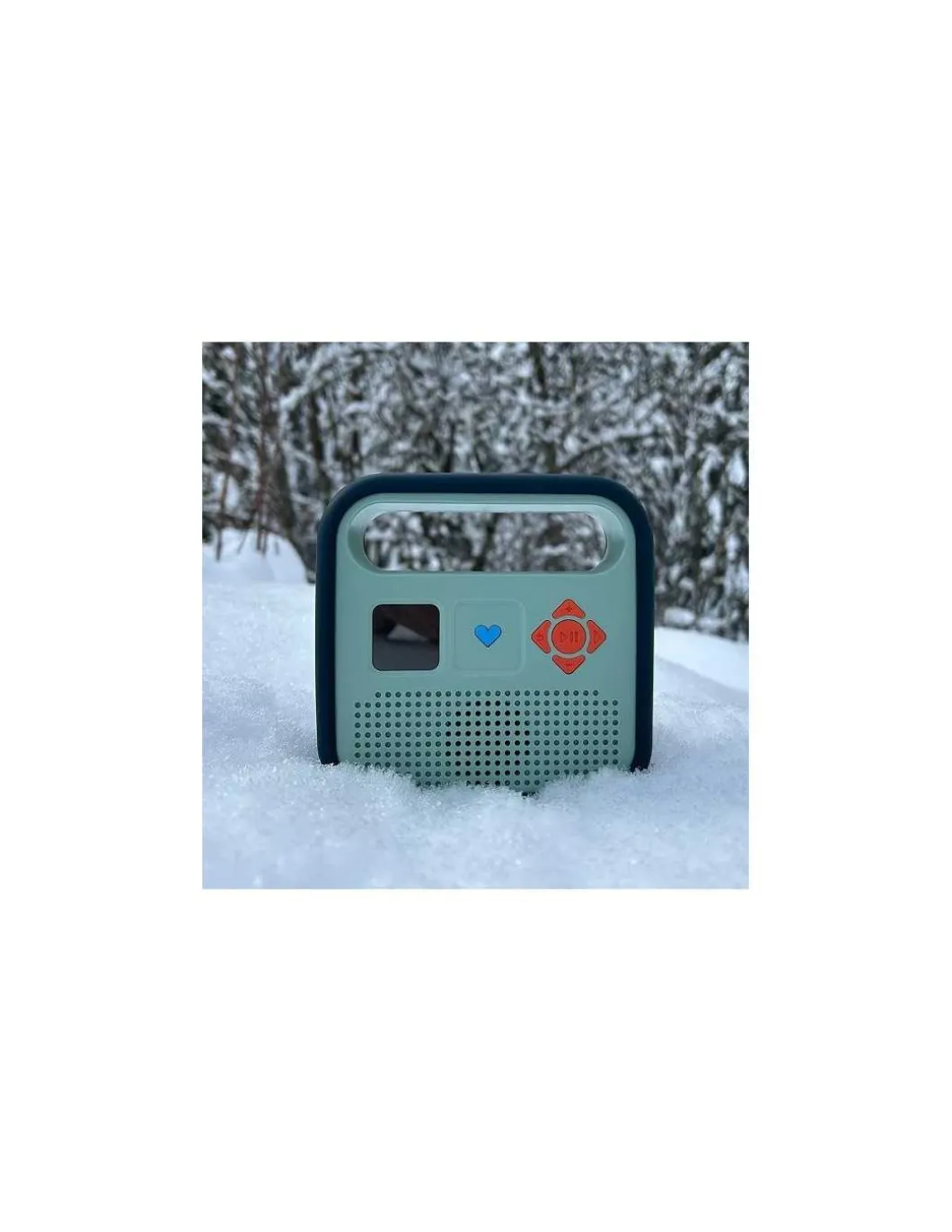 Coque de protection bleu orage pour enceinte Merlin