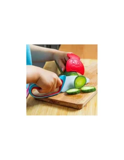Couteau du chef bleu et rouge - Chefclub Kids
