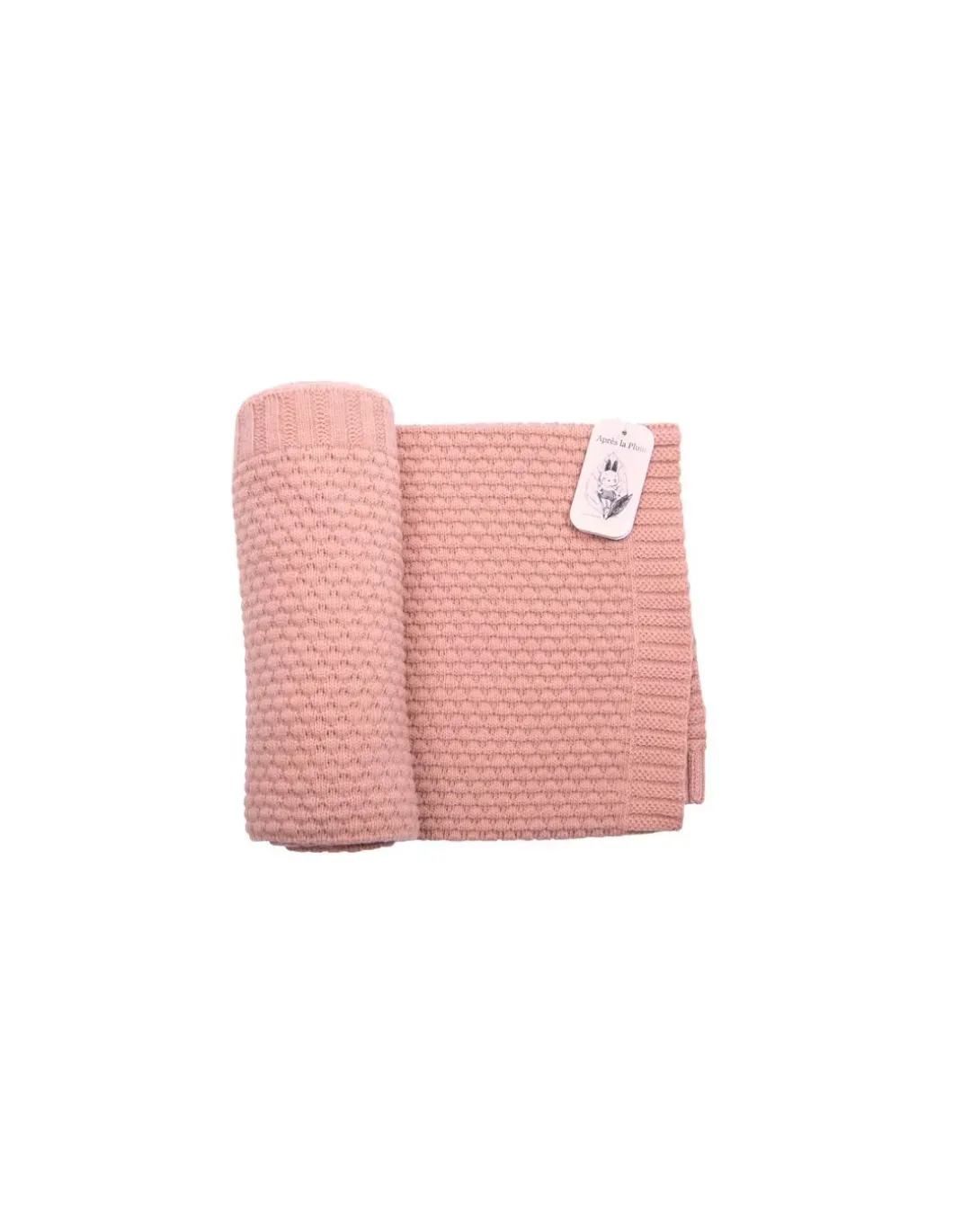 Couverture laine tricotée Après la pluie - Moulin Roty