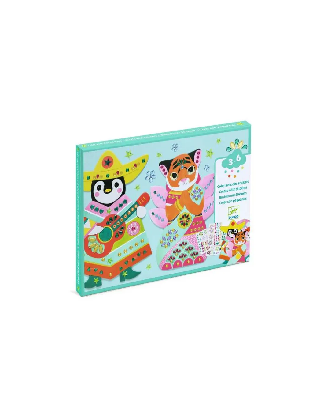 Créer avec des stickers Brillants - Djeco