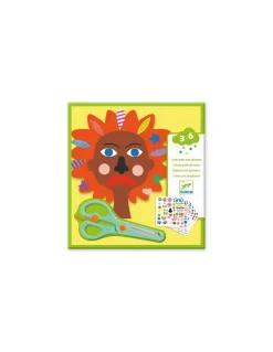 Créer avec des stickers coiffeur - Djeco