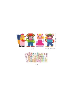 Créer avec des stickers Eclatants - Djeco