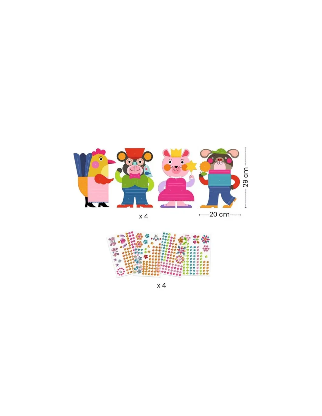 Créer avec des stickers Eclatants - Djeco