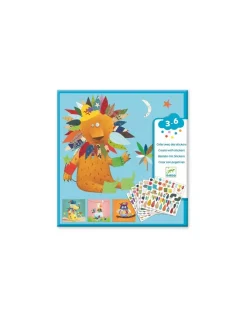 Créer des animaux avec des stickers - Djeco
