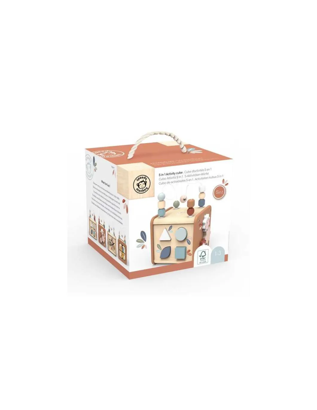 Cube d'activités 5 en 1 - Speedy Monkey