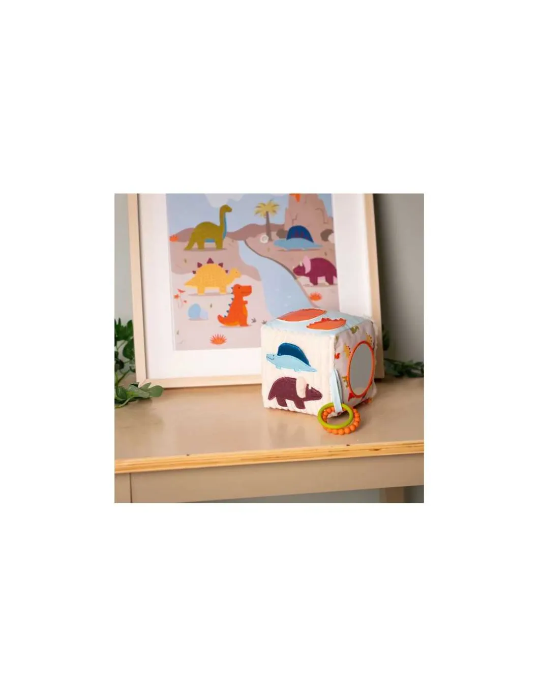 Cube d'activités en tissu Les Amis Dinos - Little Big Friends