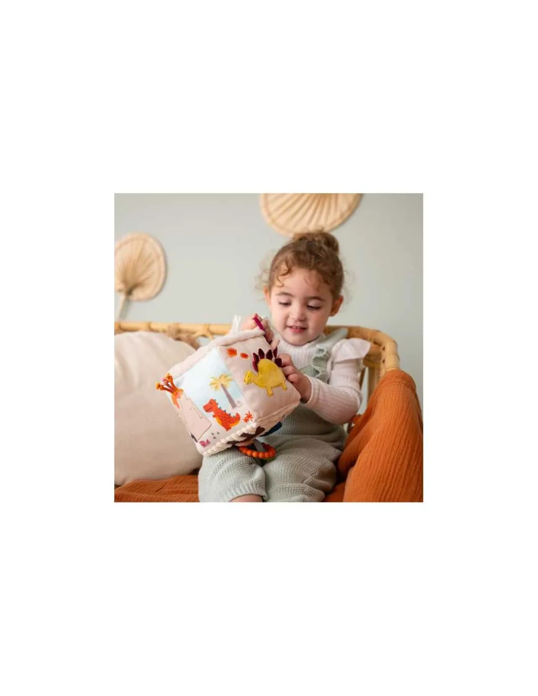 Cube d'activités en tissu Les Amis Dinos - Little Big Friends